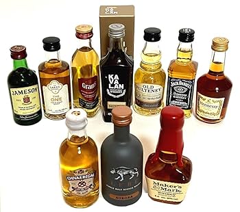 Amazon.co.jp: 輸入ウイスキー・ブランデー ミニチュアボトル 10